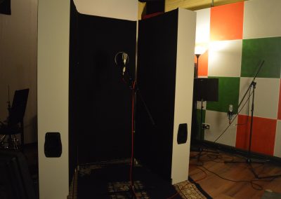 Completed vocal booth top